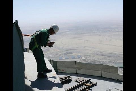 Final Stretch On Site At The Burj Dubai Features Building